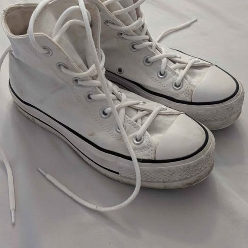 Platform Conversion Chuck Taylor Sneakers - white